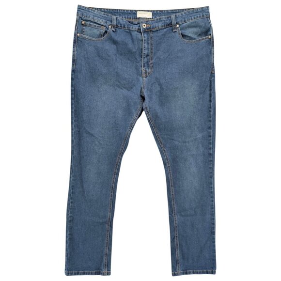 Smith & Mills Stretch Jeans Mens Blue Straight Leg Denim Size 42x32 - Picture 1 of 10